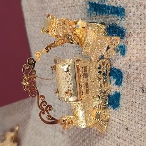 23kt Gold Danbury Mint Ornament - 1998 Santa's Express